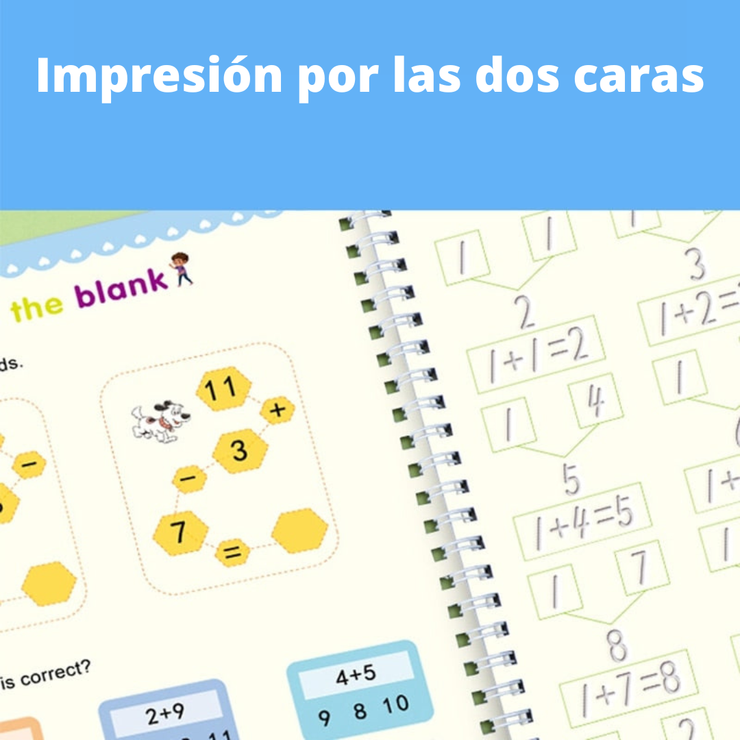 Cuaderno Mágico (Set de 4 Cuadernos + Lapicero Mágico)