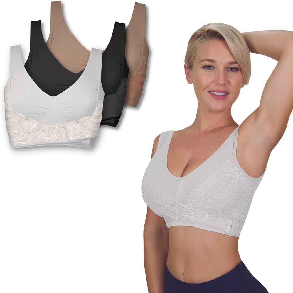 Pack de 3 sujetadores push up beige, negro y blanco